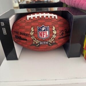 Kith NFL Signature Football - Red and Black